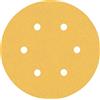 Bosch Professional 6x Set Carte Abrasive Expert C470 con 6 Fori per Legno Duro, Vernice su Legno, Ø 150 mm, Grana 60/120/240, Accessorio Levigatrice Rotoorbitale