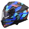 LS2, Casco Moto Integrale STREAM II MIKA Black Blue, XL