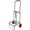 Relaxdays Carrello Pieghevole Compatto con Maniglia Imbottita, 2 Ruote in Gomma, Elastici, Portata 35 kg, Grigio, 100x44