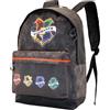 KARACTERMANIA Harry Potter College-Zaino HS FAN, Grigio, 30 x 43 cm, Capacità 22 L
