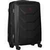 WENGER Prymo Medium Valigia Rigida con 4 Ruote, Trolley, Medio, 59 (67) l, Serratura, Uomo Donna, Viaggi Vacanze, Nero, 612537