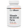 GymBeam Vitamina D3+K1+K2 Forte vitamine D e K capsule 120 Cps 120 St