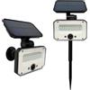 SHOT BOT LIGHTING Proiettore Faretto Led con sensore crepuscolare e rilevatore di presenza PIR YUMA 8NP