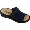 Hergos, Ciabatta donna, Plantare estraibile, Elasticizzata, Blu (Sistema Taglie Calzature EU, Adulto, Numero, Media, 41)