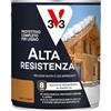 V33 Protettivo Completo per Legno a Solvente Alta Resistenza Noce Chiaro 2,5 L