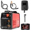 TIGMIG Saldatrice Inverter MMA (Elettrodo) TM120PVC con Accessori Inclusi in Valigetta per Trasporto, 120 AMP, Saldatrice Compatta 12,5 x 9,5 x 21 cm