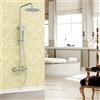 OCEAN ITALY S.R.L. OCEAN ITALY Doccia Termostatica con Miscelatore Termostatico, Asta Doccia Tubo Flessibile, Soffione Doccia Regolabile, Saliscendi Doccia con Fintura Cromata