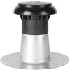 HSS Ventola piatta DN90 - 100 - tetto piatto, sfiato sul tetto, universale, riciclabile, nuova costruzione e ristrutturazione per tetto freddo, flangia in alluminio per tutti i sistemi