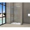 Aicait AICA Porta Doccia Scorrevole 110x195cm Nicchia Anticalcare Vetro temperato da 8 mm anti infortunistico