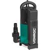 VONROC Pompa acqua sommersa 750W - 14000 l/h per acque sporche e pulite. Con galleggiante integrato