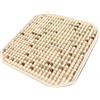 LeeQinersw Coprisedile con Perline di Legno, Tappetino Rinfrescante, Cuscino Massaggiante per Auto, Beige