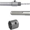 MIRSTORE FRESA A TAZZA CAROTATRICE (VARI DIAMETRI DISPONIBILI) PER TRAPANO + ASTA CON ATTACCO SDS MAX 350 MM (70 mm)