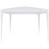 BRICOZONE Gazebo Struttura in Acciaio Copertura In PE 110 gr/m² Impermeabile Idrorepellente Resistente Raggi Solari UV Tenda Ombrellone Per Fiere Piscina Bianco Pic Nic Giardino Campeggio 3 x 3 Metri