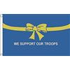 AZ FLAG Bandiera We Support Our Troops blu 90x60 cm 2 Occhielli