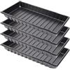 Garronda GD-0065 - Ciotola per piante e piante, 60 x 30 cm, colore nero, 4 pezzi