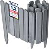 Garronda Rollborder Recinzione in legno flessibile 100 x 30 cm bordatura giardino bordura per aiuola staccionata in legno cordolo Decorazione da frutteti Palizzata GD-0148 Grigio