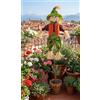 Generico Spaventapasseri da Giardino, Verde, 90 cm, Decorazione Outdoor, Colori Assortiti