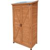 AXI Hugo Armadio da Giardino in Legno Marrone | Armadio exteriore, Armadio degli Attrezzi con 3 Ripiani fissi | 85 x 52 x 174 cm