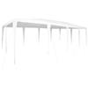 vidaXL Tenda Party Bianco 800 x 400 x 266 cm Polietilene e Acciaio, Tenda da Giardino, Moderna, Pieghevole, Resistente, Rettangolare, per Feste, Copertura Esterna, Struttura Temporanea