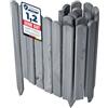 Garronda Rollborder Recinzione in legno flessibile 100 x 40 cm bordatura giardino bordura per aiuola staccionata in legno cordolo Decorazione da frutteti Palizzata GD-0148 Grigio