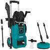 VONROC Idropulitrice V24-3 2400W 180 Bar con Regolatore di Pressione - Avvolgitubo Integrato, Tubo Alta Pressione 10 m, Pompa in Alluminio, Schiumatore e Pulitore Patio, Set Completo