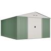 Hoggar by Okoru Hoggar ANJALA 15.5 m2. Casetta da Giardino. Lamiera 0.25mm zincata e Verniciata. 452x343x223cm. Porta da 137x173 cm.