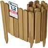 Garronda Rollborder Recinzione in legno flessibile 100 x 30 cm bordatura giardino bordura per aiuola staccionata in legno cordolo Decorazione da frutteti Palizzata GD-0148 Marrone Chiaro