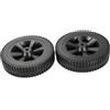 Homyl Ruote per Griglia da Barbecue Accessorio per Barbecue da Giardino Ruota Universale Installazione Facile 2 Pezzi