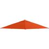 Outsunny Tetto di Ricambio per Gazebo 3x3 m da Giardino, Telo Gazebo Resistente all'Acqua in Poliestere 180g/㎡ con 8 Fori di Drenaggio e Prese d'Aria, Solo Copertura, 298x295 cmArancione