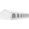 TOOLPORT Tendone per feste 5x12 m Gazebo party per sagre, mercati 450 N bianco impermeabile protezione UV