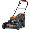Fuxtec Tagliaerba a scoppio semovente FUXTEC RM5170 4in1-4 CV - Tosaerba a benzina - Motore 170cc 4 tempi con autotrazione - Larghezza di taglio 51cm - Mulching - cesto di raccolta 60L
