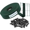 Sorton Frangivista per Recinzione Giardino, Rotolo Fasce Frangivista Balcone da Esterno, Frangivento per Recinzione Giardino, Strisce di Protezione in PVC 46MM (70 Metri, Verde Scuro - RAL6005)