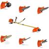 Boudech® Airus 620 - Decespugliatore Multifunzione a scoppio 6 in 1 Motore 2 Tempi con 3 Dischi 2 Lame e Tesina batti e vai