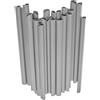 Garronda Clip di Fissaggio per Strisce frangivista 19 cm in PVC, 30 Pezzi per Recinzione Giardino Esterno e ringhiera Balcone, Accessori da Montaggio Schermo Privacy GD-0174 Grigi