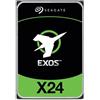 Seagate Exos X24 ST24000NM001H - Disco rigido - Enterprise - Crittografato - 24 TB - Interno - 3,5" (8,9 cm) - SATA 6Gb/s -