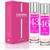 CARAVAN FRAGANCIAS - Scatola regalo con 2 profumi: n. 46 e n. 43 da 150 ml, per donna
