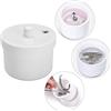 NSXAYIWE Scatola Rotonda Per Disinfezione, Vaso Sterilizzatore in Plastica Resistente, Comodo Vassoio Rimovibile E Sterilizzatore Per Strumenti Per Unghie con Design a Cestello Autodrenante