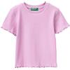United Colors of Benetton T-Shirt 3F1EG10HZ, Rosa, 5 Anni Bambina