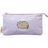 Grupo Erik Pusheen Astuccio 3 Scomparti | Astuccio Scuola Portapenne | con Cerniera, Back to School, Cancelleria Scuola Media e Ufficio, 21 x 11,8 cm, Gatto Gadget