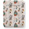 Kikido Materassino Fasciatoio 70x50 - Natura - Cuscino Fasciatoio Lavabile per Cambio Pannolino - Materasso Fasciatoio Neonato per Cassettiera 50x70 - Universale e Impermeabile