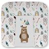 Kikido Materassino Fasciatoio 70x75 - Teddy - Cuscino Fasciatoio Lavabile per Cambio Pannolino - Materasso Fasciatoio Neonato per Cassettiera 75x70 - Universale e Impermeabile