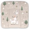 Kikido Materassino Fasciatoio 70x75 - Animali del Bosco - Cuscino Fasciatoio Lavabile Cambio Pannolino - Materasso Fasciatoio Neonato per Cassettiera 75x70 - Universale e Impermeabile