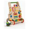KiddyMoon Girello in legno per neonati e bambini piccoli supporto per imparare a camminare giocattolo Montessori multifunzionale - Multicolore