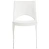 GRANDSOLEIL GRAND SOLEIL Sedia Impilabile, Plastica, Bianco, 51 x 49 x 80 cm