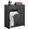SoBuy Mobile Bagno con Portabiancheria 78x38x90cm Mobile Lavanderia