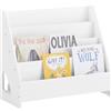 SoBuy Libreria Bambini Montessori con 4 Scomparti Aperti 70×30×60 cm