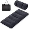 LIFEZEAL Futon Giapponese da Pavimento (nero, 10x90x200 cm)