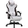 GTPLAYER Sedia da gaming, ergonomica, in Tessuto tecnico, con supporto lombare, sedia PC con schienale allargato, portata fino a 150 kg, colore: marrone