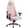 DIABLO X-Eye Prime Sedia Gaming Ergonomica in Tessuto con Seduta Raffreddante, Poggiatesta Magnetico Memory, Supporto Lombare Regolabile ProSpine, Braccioli 4D e Base in Metallo Akira Pink