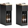 SoBuy set da 2 comodini stretti con cassetto salvaspazio 20x35x60cm camera
